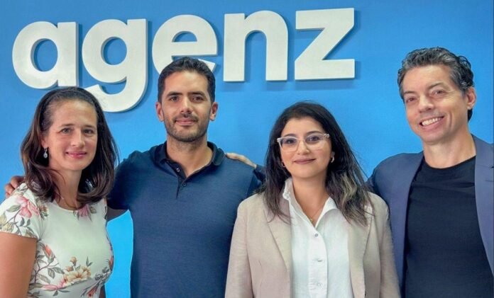 Agenz founders after announcing a $5 million seed funding round in Morocco